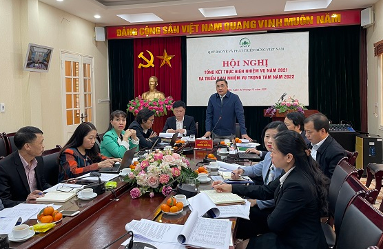 Quỹ Bảo vệ và Phát triển rừng Việt Nam tổ chức Hội nghị trực tuyến Tổng kết thực hiện nhiệm vụ năm 2021 và triển khai nhiệm vụ trọng tâm năm 2022