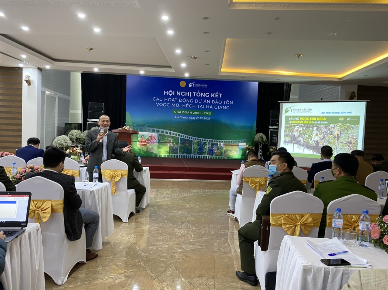 Hội  nghị Tổng kết các hoạt động Dự án bảo tồn tồn Voọc mũi hếch tại Hà Giang giai đoạn 2001 - 2021